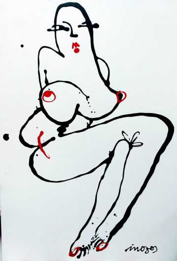 Figura 3 - 2023 - 100x70cm - Acrílico Carton Pluma.